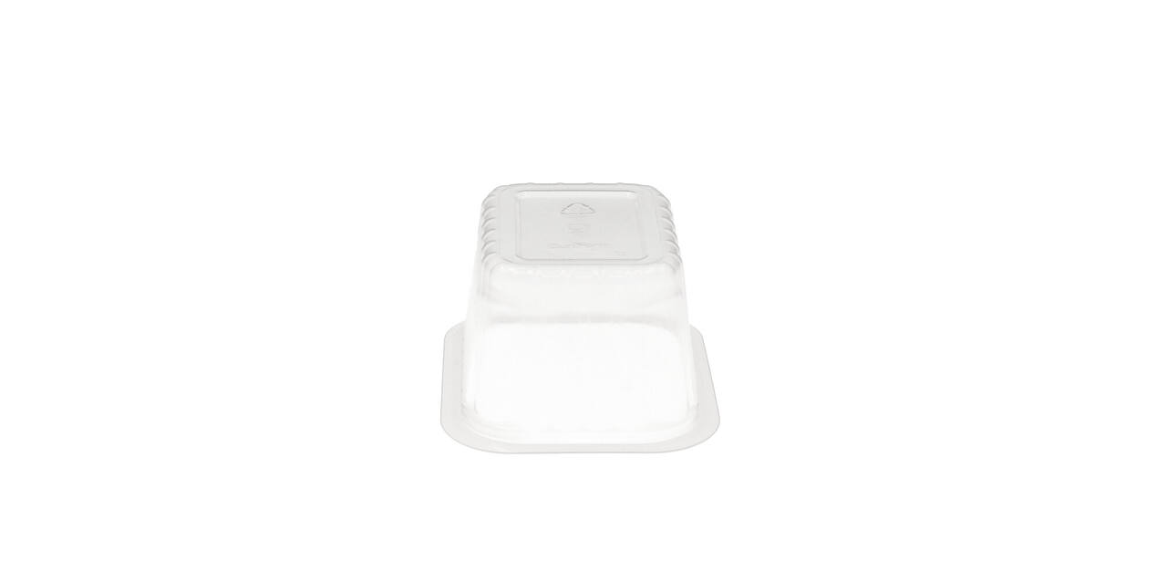 758606 - Menubak PP Side Dish 1-vaks 138 x 114 x 70 mm - transparant 630 cc