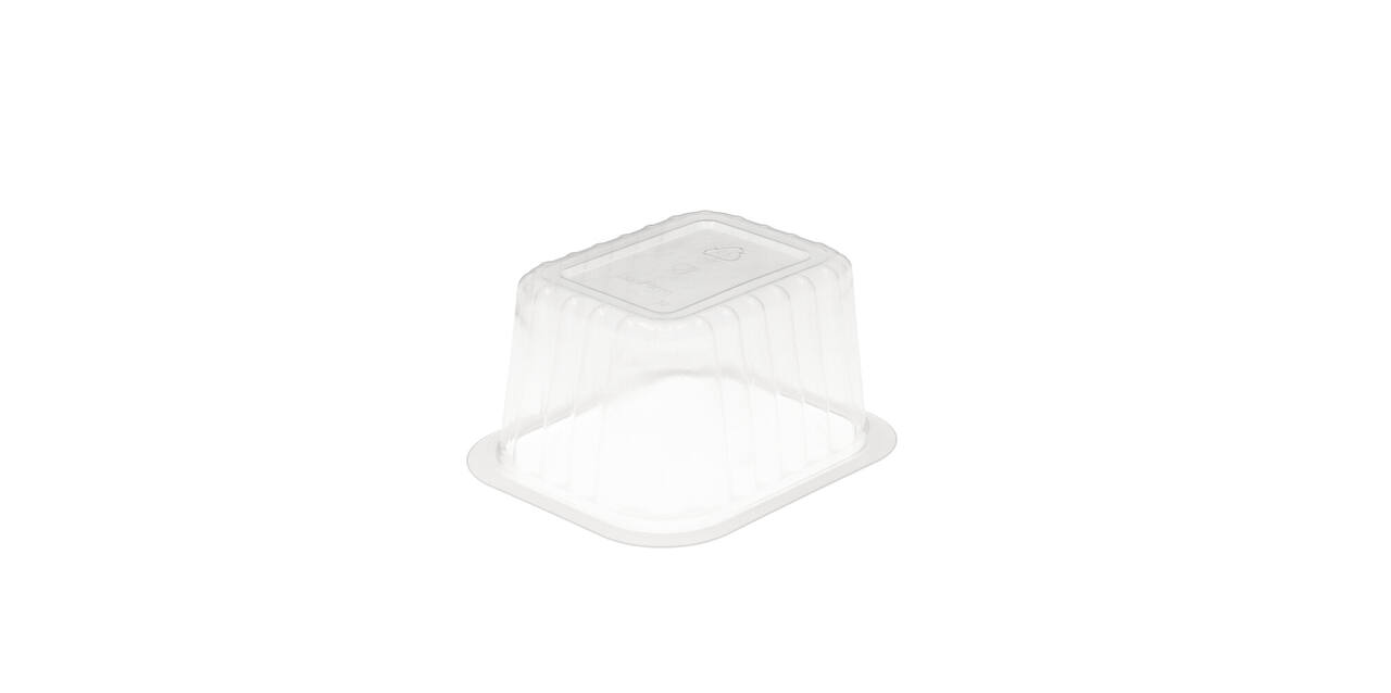 758606 - Menubak PP Side Dish 1-vaks 138 x 114 x 70 mm - transparant 630 cc