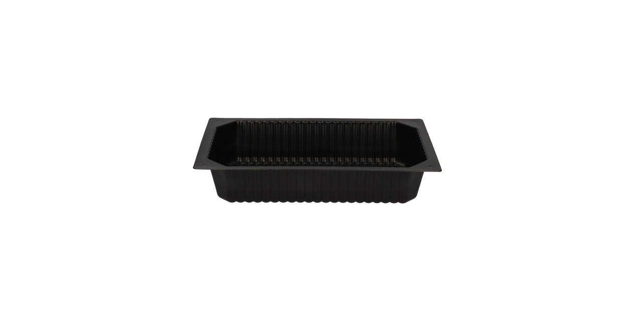 740102 - Menubak PP 1/4 GN 1-vaks 265 x 162 x 50 mm - zwart 1500 cc