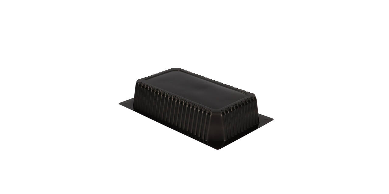 740102 - Menubak PP 1/4 GN 1-vaks 265 x 162 x 50 mm - zwart 1500 cc
