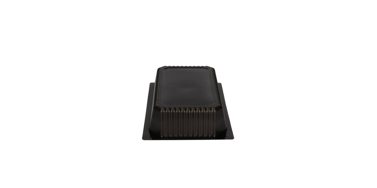 740102 - Menubak PP 1/4 GN 1-vaks 265 x 162 x 50 mm - zwart 1500 cc
