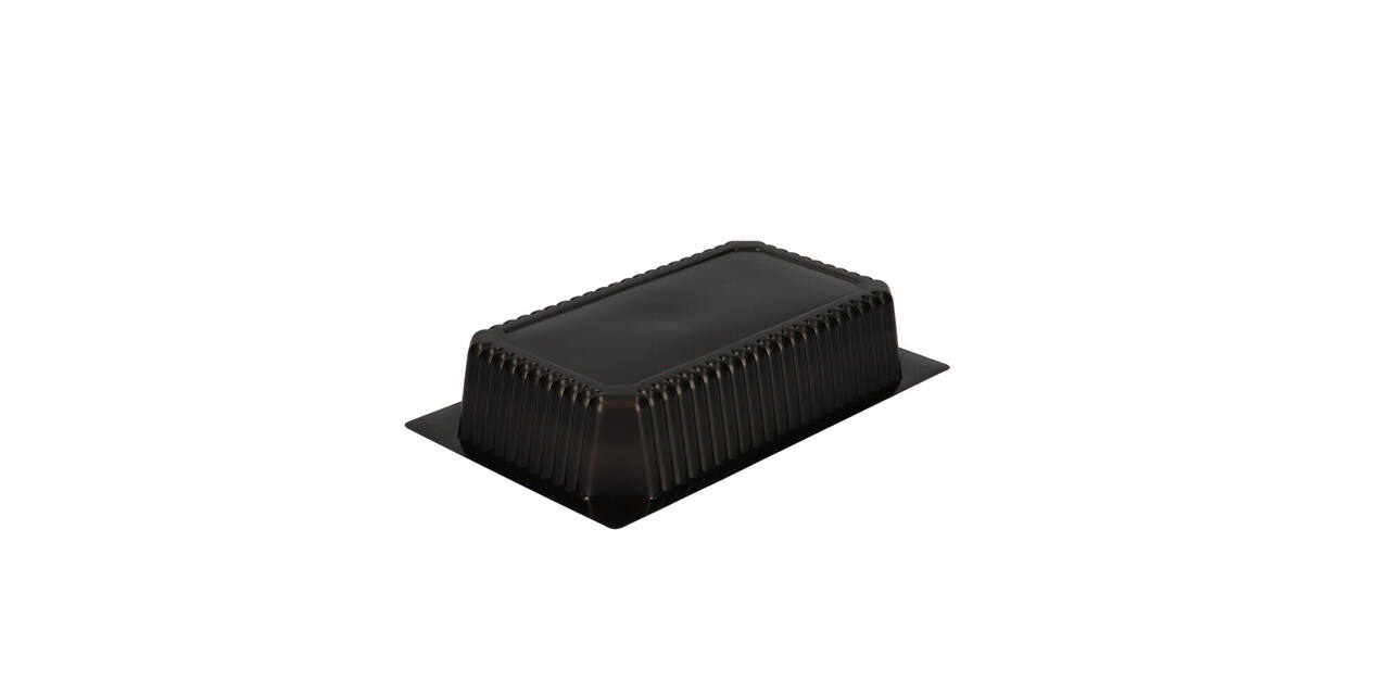 740102 - Menubak PP 1/4 GN 1-vaks 265 x 162 x 50 mm - zwart 1500 cc