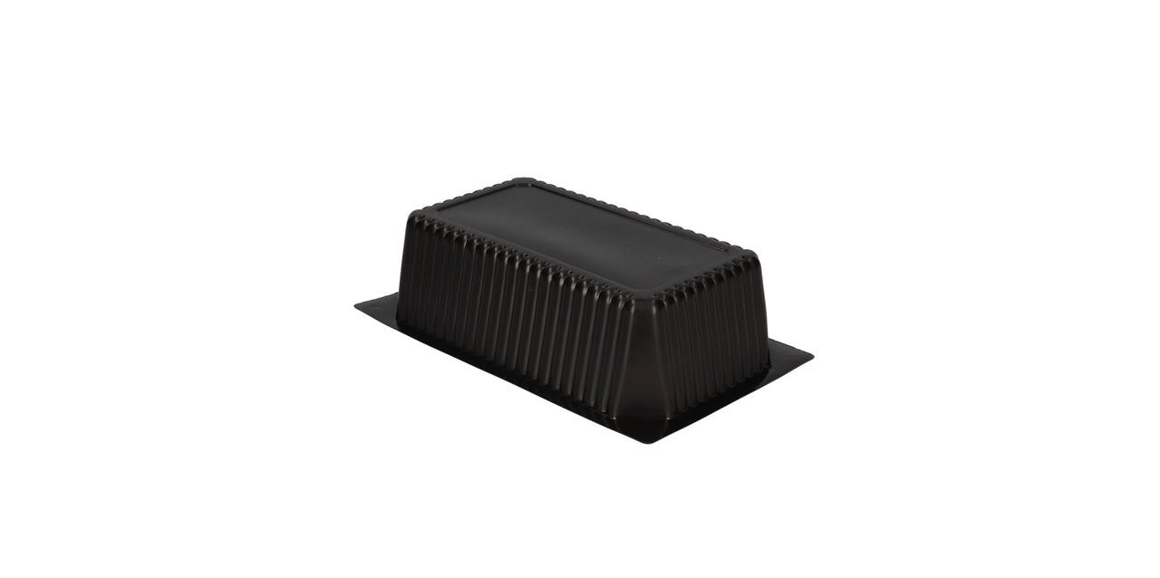 740202 - Menubak PP 1/4 GN 1-vaks 262 x 162 x 70mm - zwart 2000 cc