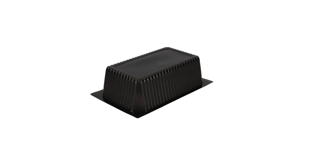 740202 - Menubak PP 1/4 GN 1-vaks 262 x 162 x 70mm - zwart 2000 cc