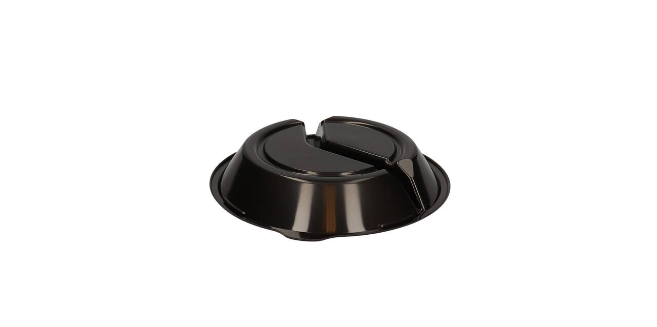176395 - Menubak PP Pearl L2 rond 2-vaks ø 250 x 42 mm - zwart 750/490 cc