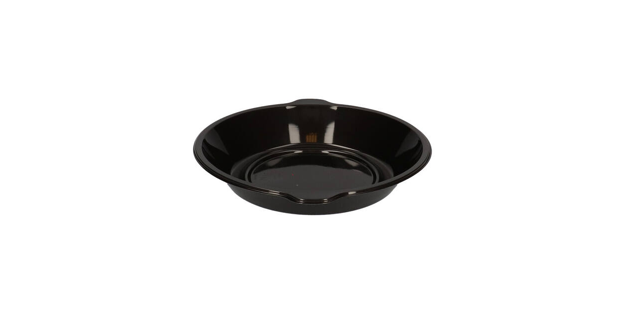 176396 - Menubak PP Pearl L1 rond 1-vaks ø 250 x 42 mm - zwart 1390 cc