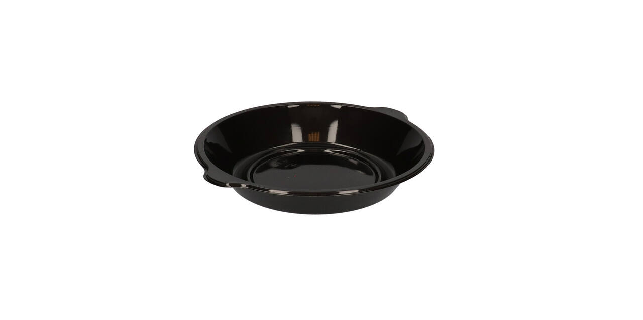 176396 - Menubak PP Pearl L1 rond 1-vaks ø 250 x 42 mm - zwart 1390 cc