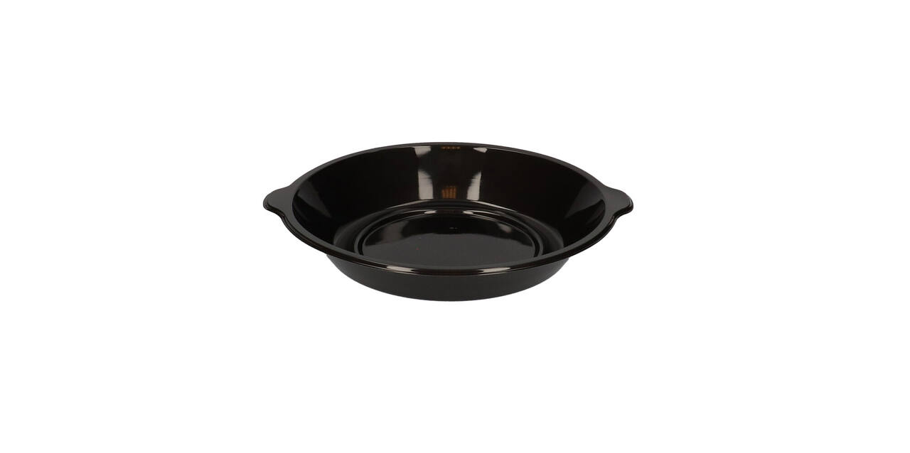 176396 - Menubak PP Pearl L1 rond 1-vaks ø 250 x 42 mm - zwart 1390 cc