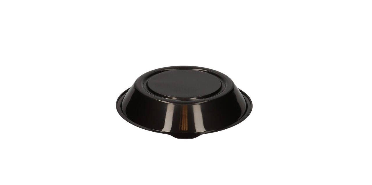 176396 - Menubak PP Pearl L1 rond 1-vaks ø 250 x 42 mm - zwart 1390 cc