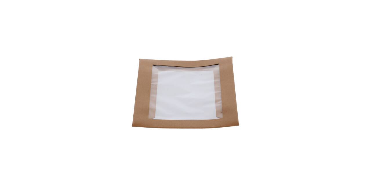 202882 - Deksel Karton/PLA  Brick 200 x 140  x 30 mm + Venster tbv Viking Box 188103 - naturel