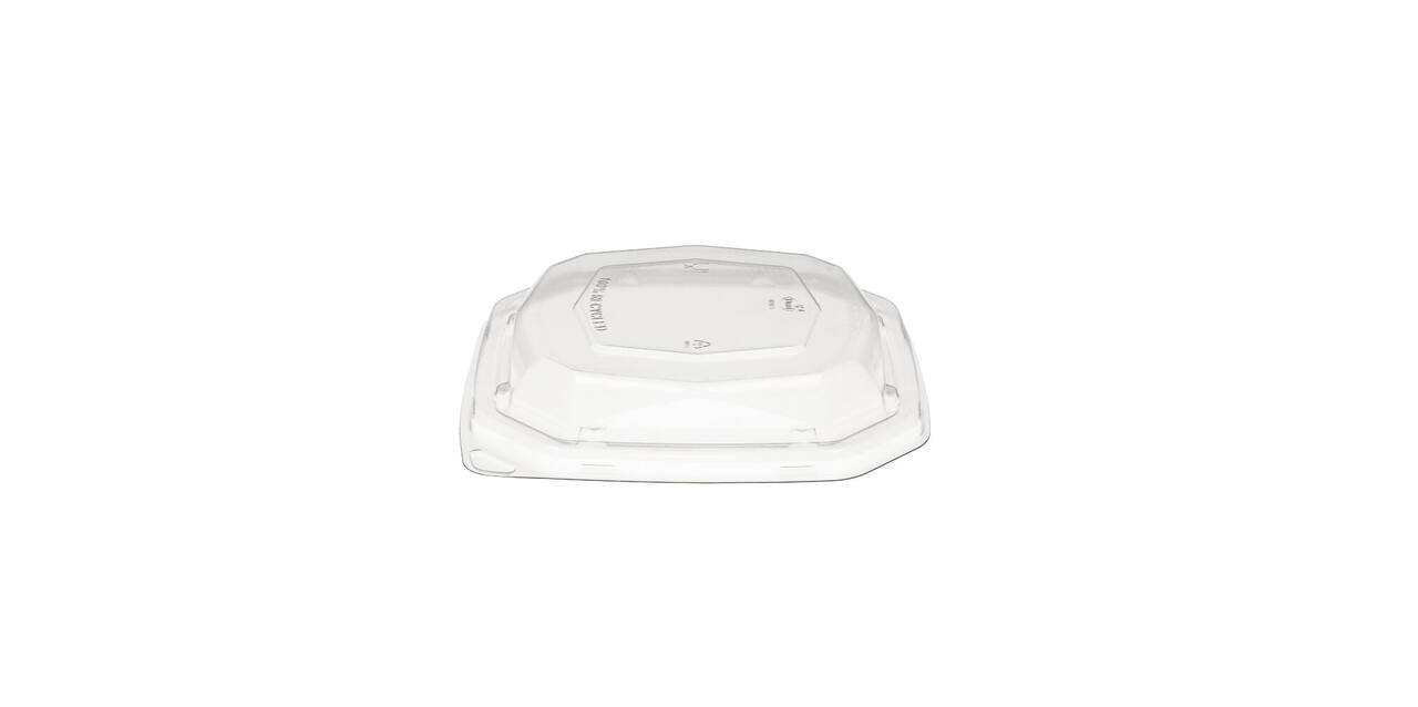 192515 - Deksel RPET BioPak tbv Bagasse Octview 188141 - 650 cc - transparant