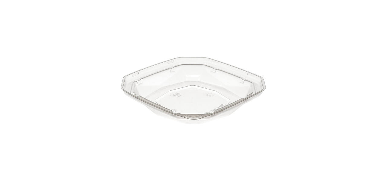 192515 - Deksel RPET BioPak tbv Bagasse Octview 188141 - 650 cc - transparant