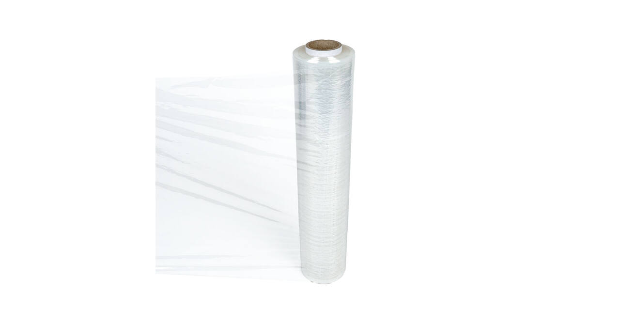 Stretchfolie LLDPE 50 cm x 300 mtr transparant T20 handrol