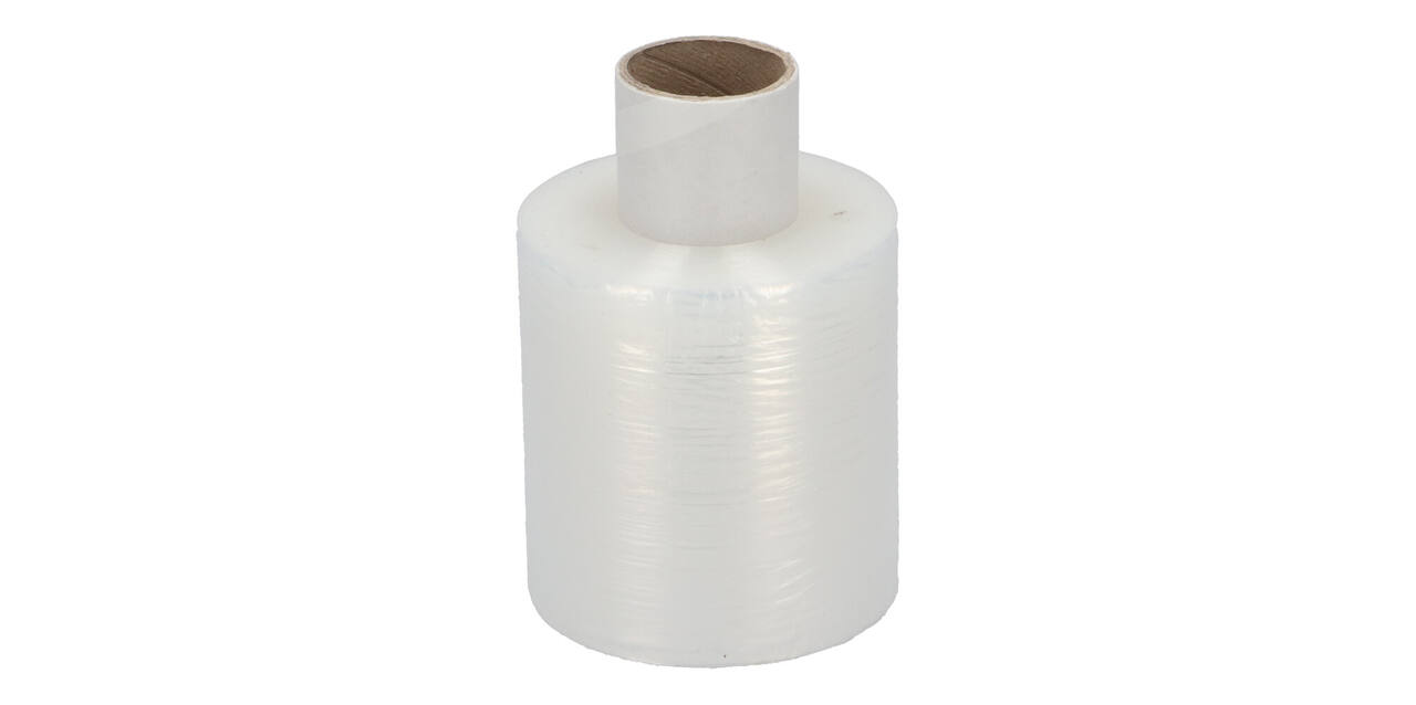 Stretchfolie LLDPE 10 cm x 250 mtr transparant 20 my handrol