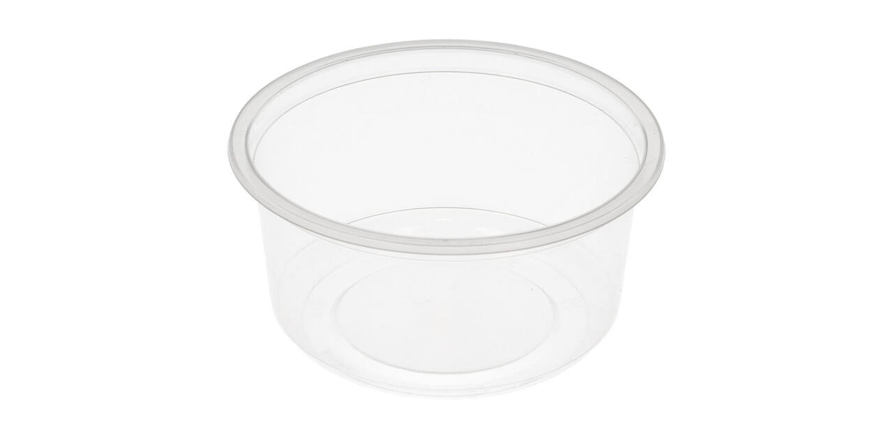 Bak PP ø115/56 transparant 350 ml rond - 8115C