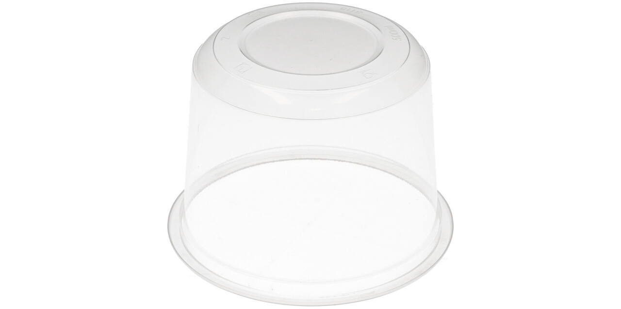 Bak PP ø115/80 transparant 500 ml rond - 8118C