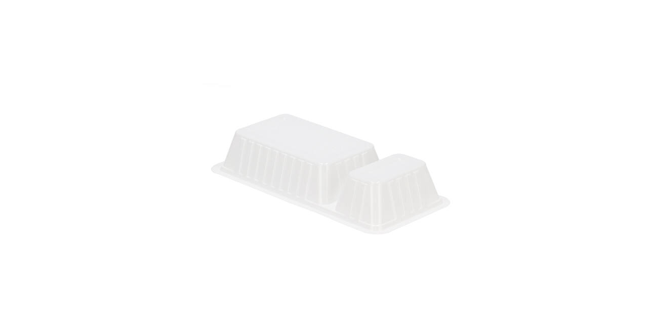 Snackbak PS 203,5 x 95 x 36 mm wit A22 (A9+1)