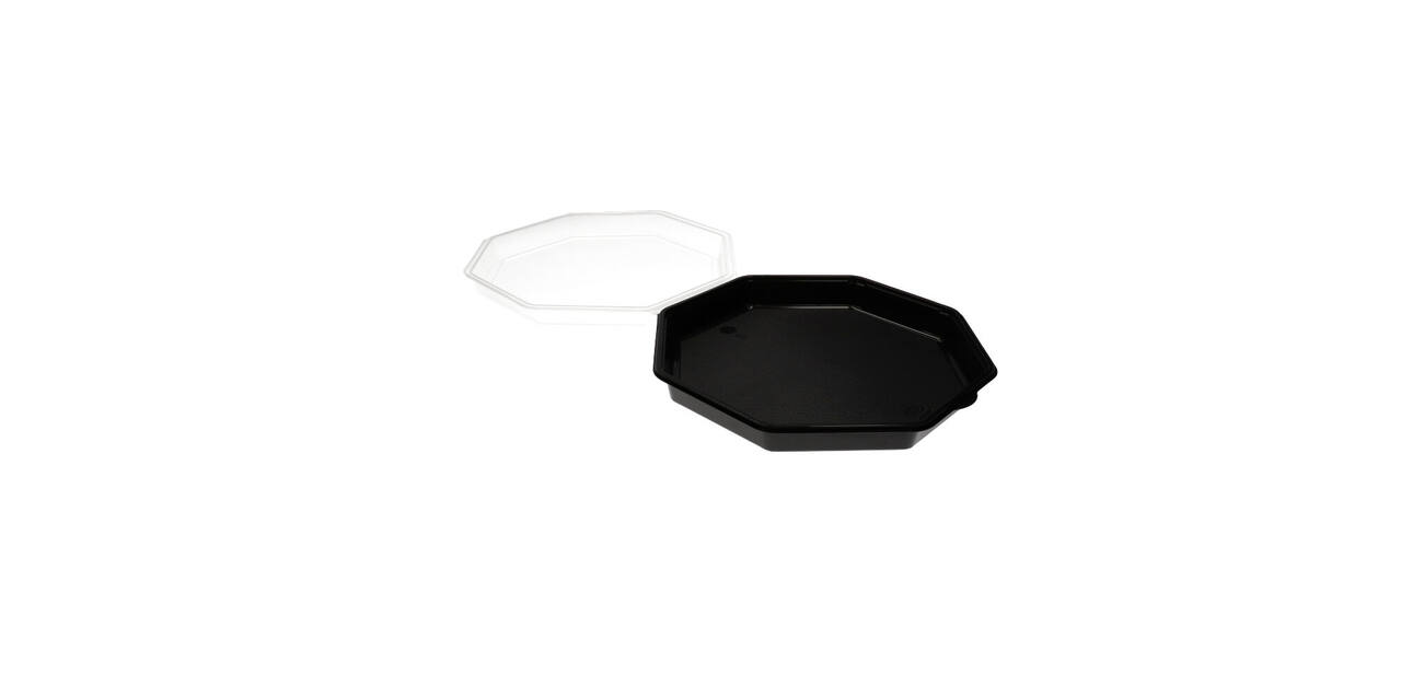 Octaview 305 x 305 x 80 mm Black 1-comp