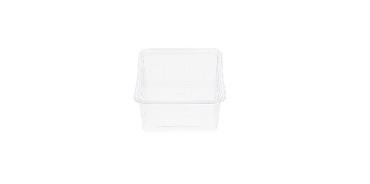 Bak PET 183 x 135 x 63 mm transparant 1000 ml rechthoekig