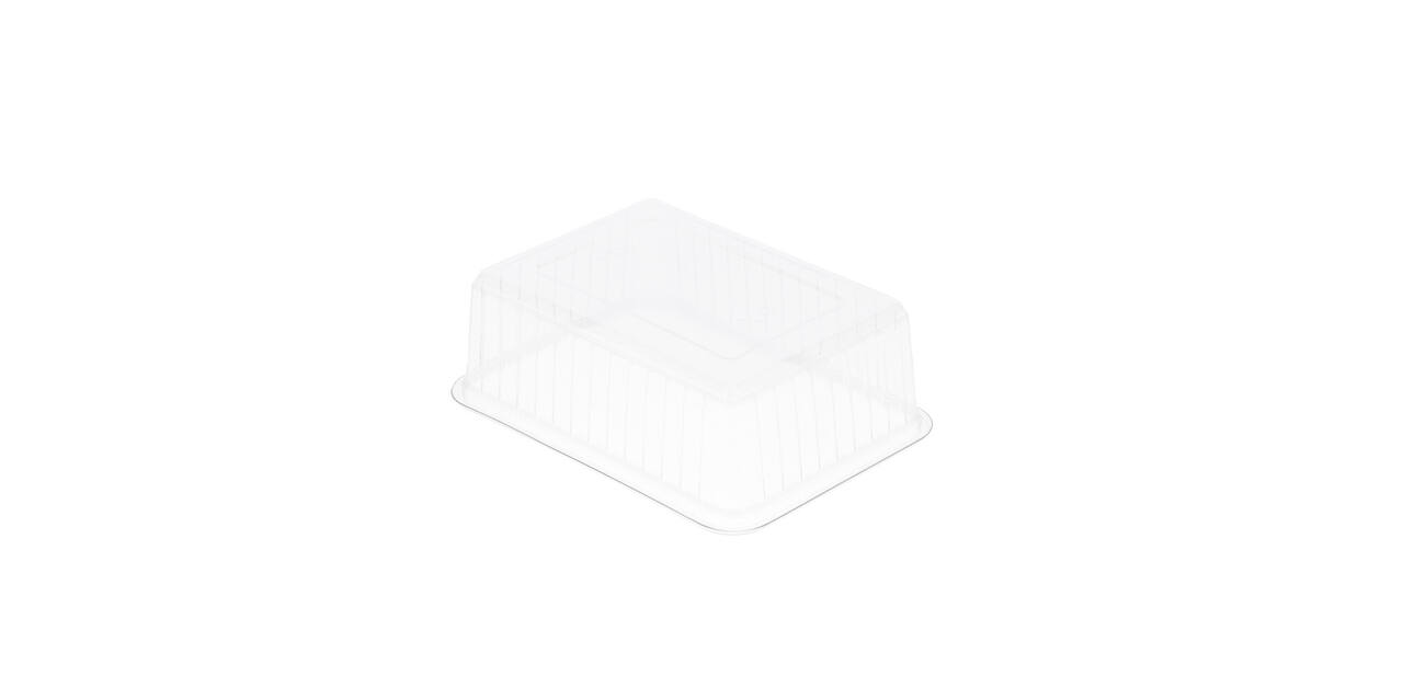 Bak PET 183 x 135 x 63 mm transparant 1000 ml rechthoekig
