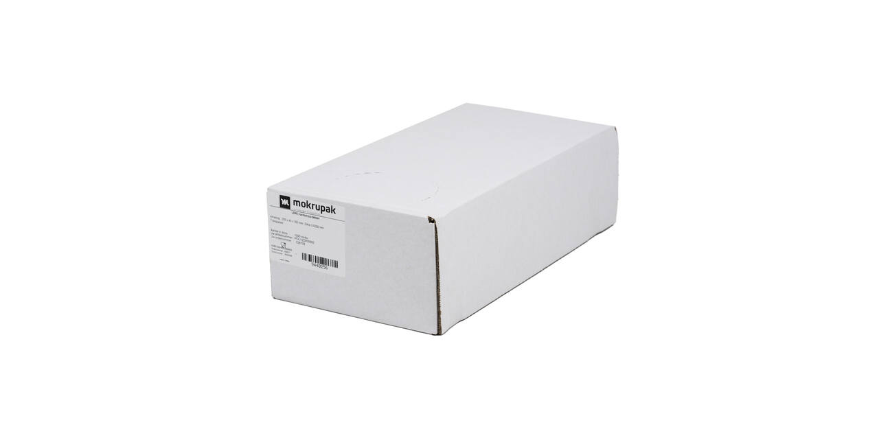 Polyzak LDPE 20/4 x 35 cm transparant 20 my zijvouw