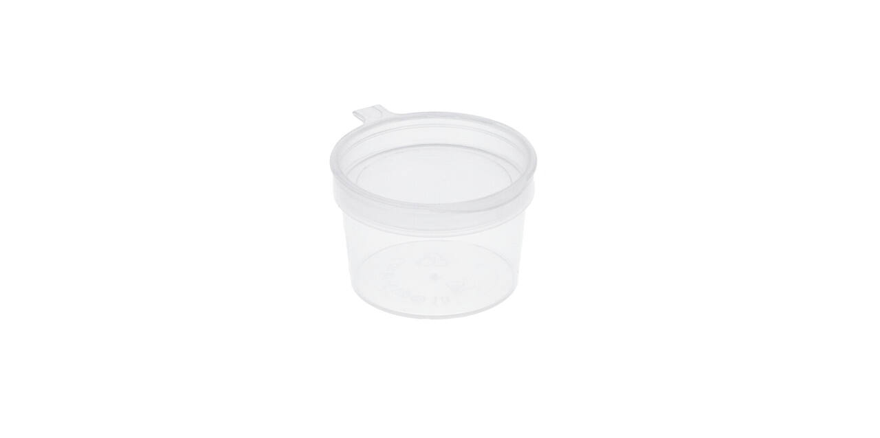 Covercup PP ø34/22 transparant 10 ml rond