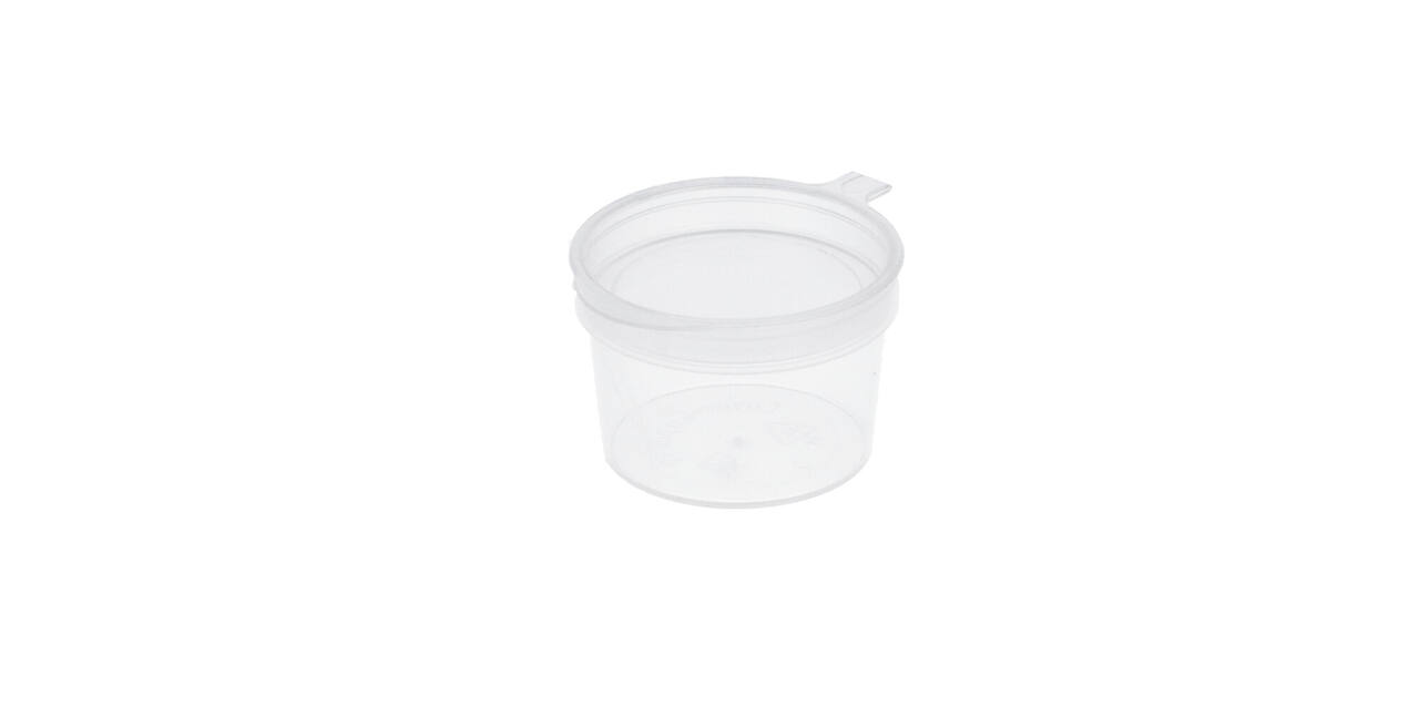 Covercup PP ø34/22 transparant 10 ml rond