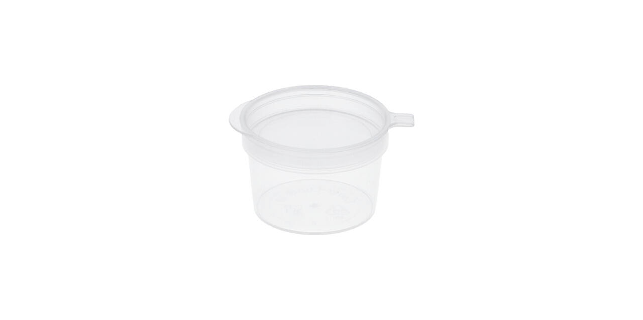 Covercup PP ø34/22 transparant 10 ml rond