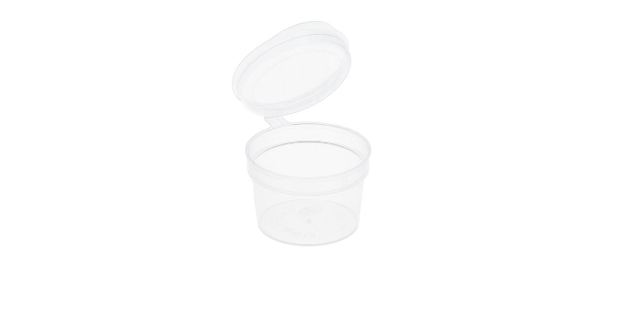 Covercup PP ø34/22 transparant 10 ml rond