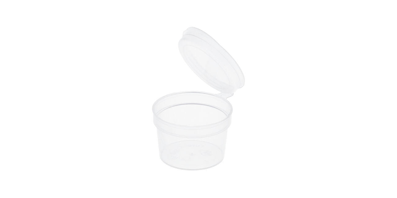 Covercup PP ø34/22 transparant 10 ml rond