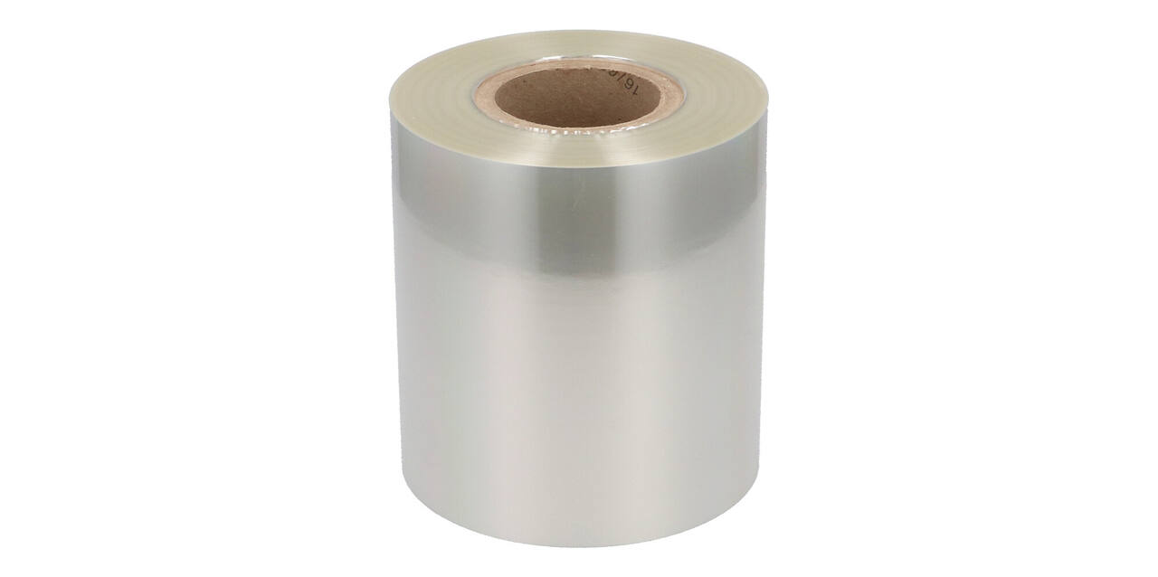 162800 - Topsealfolie PET anti condens 185 mm x 400 mtr transparant 42 my peelable