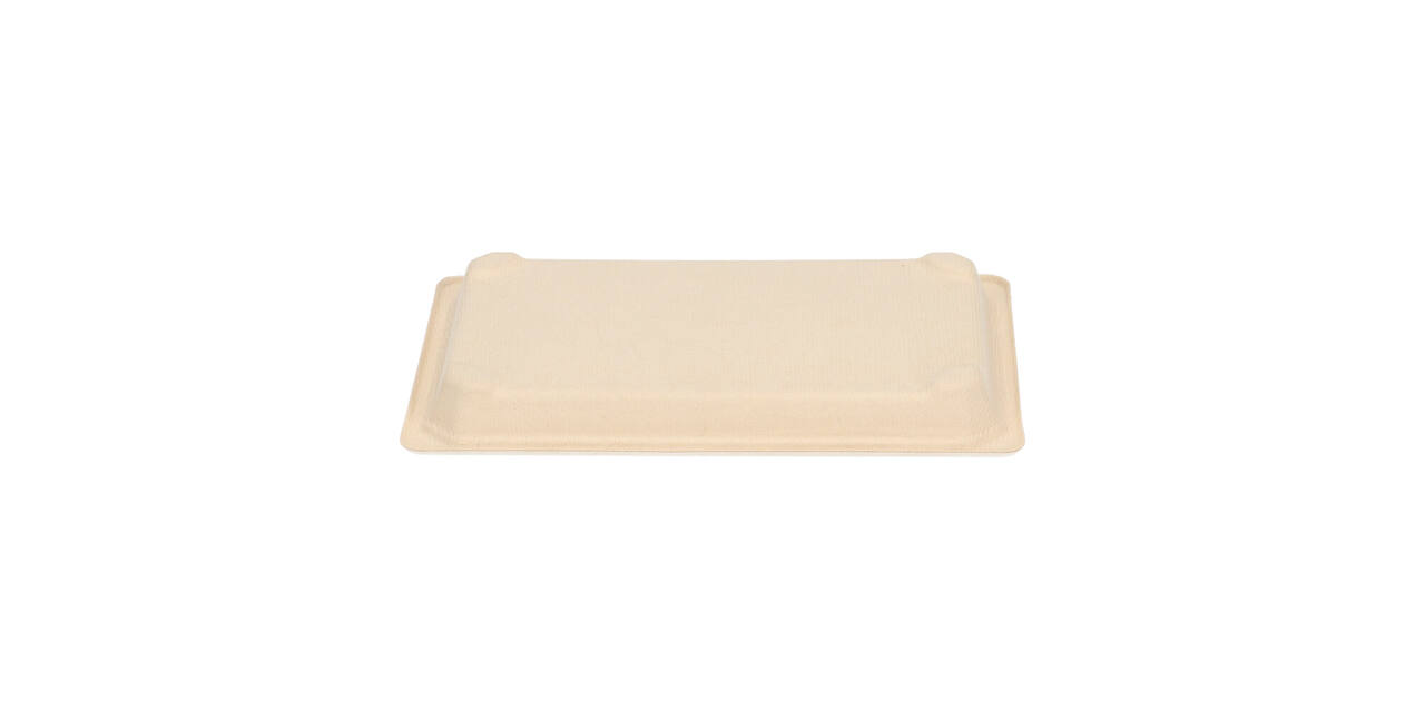 196728 - Tray Sushi Bagasse 215 x 135 x 22 mm medium bruin