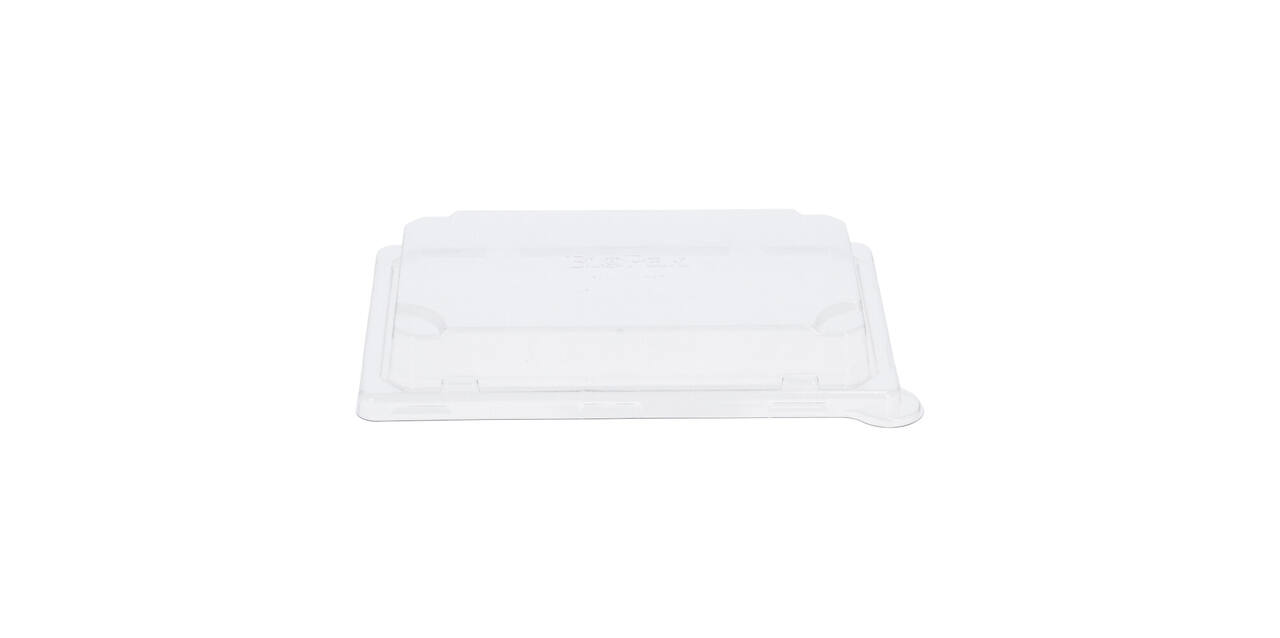 196734 - Deksel RPET tbv Sushi Tray 226 x 146 x 32 mm medium transparant
