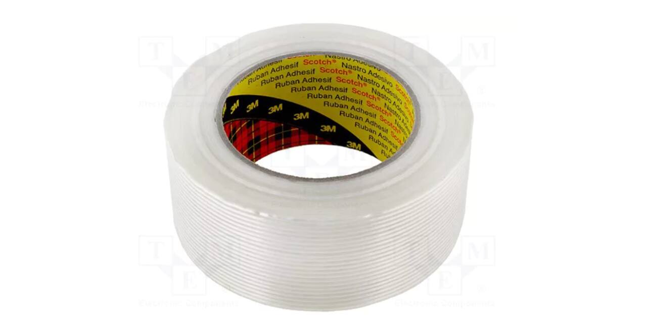 Tape 50 mm x 50 mtr filament Scotch wit - 8956