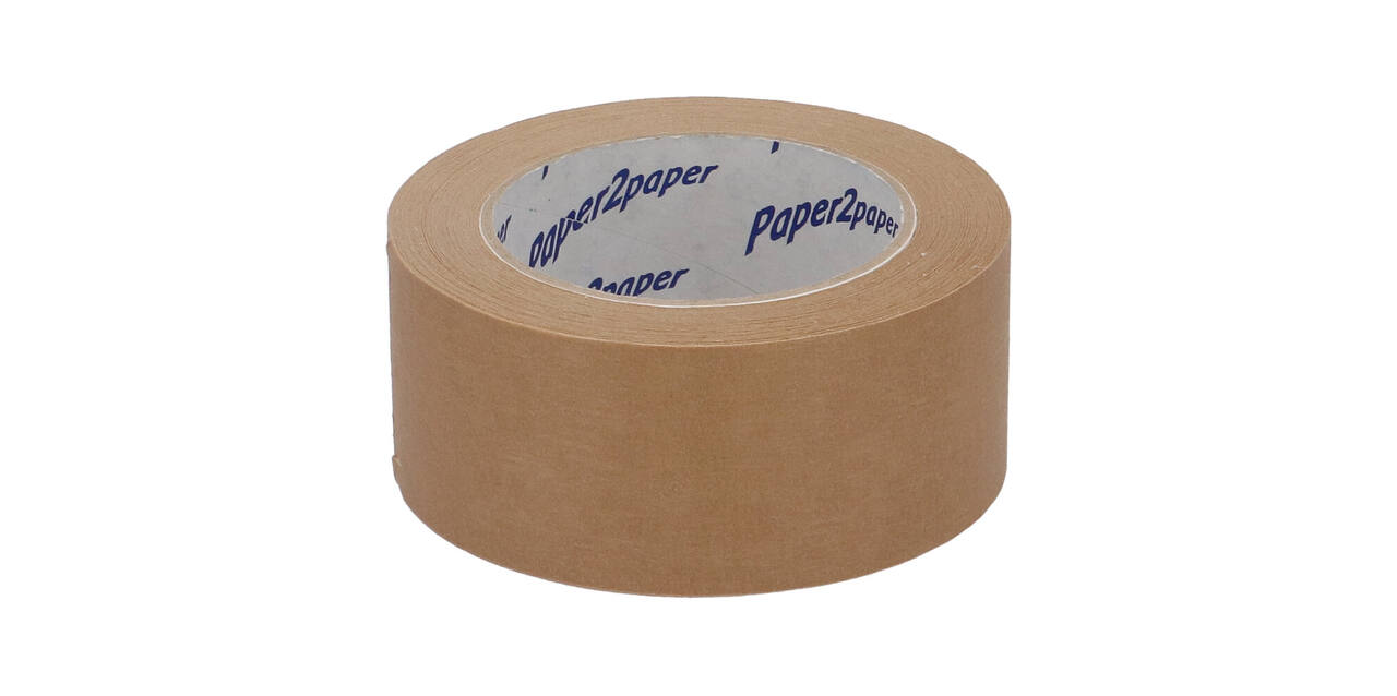Tape papier 50 mm x 50 mtr bruin onbedrukt RM 4171 "Paper2Paper"