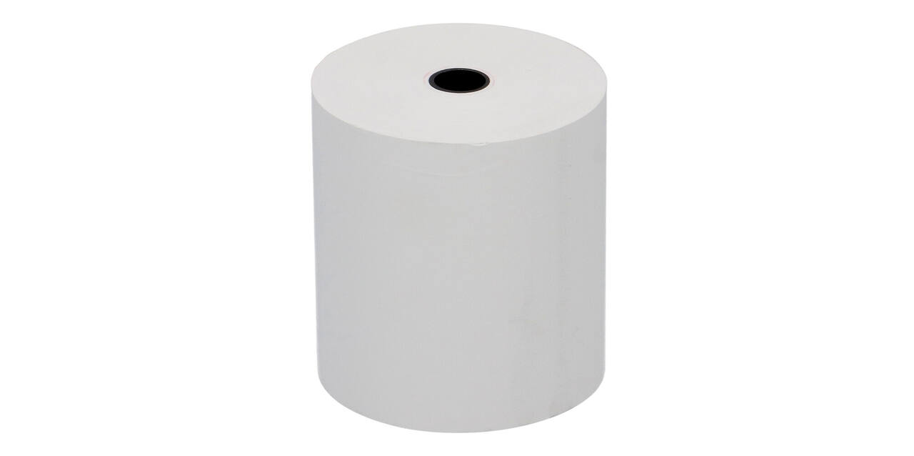 Thermische rol 80 x ø 80 x 12 mm wit 75 mtr
