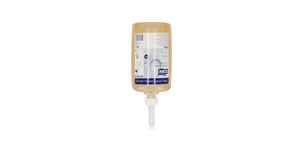 420401 - Vloeibare zeep 1 liter geel olie en vet TORK