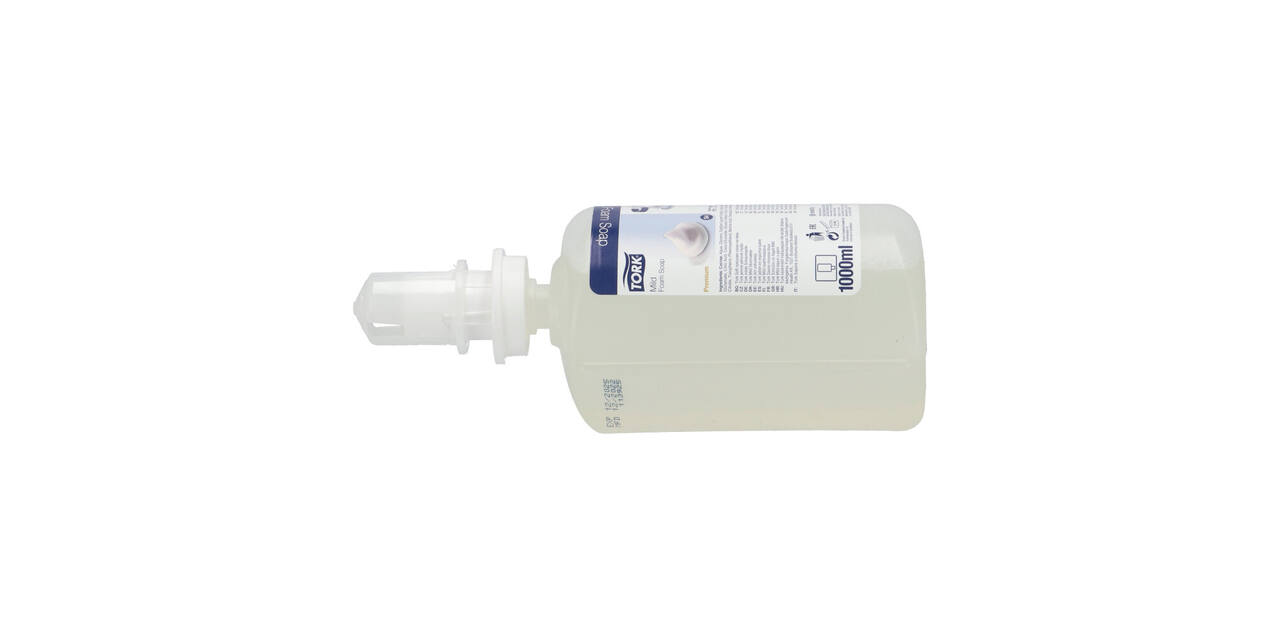 520501 - Schuim zeep 1 liter transparant mild TORK