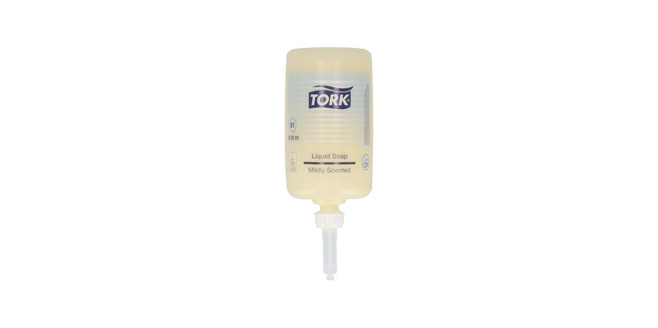 420501 - Vloeibare zeep 1 liter geel mild TORK