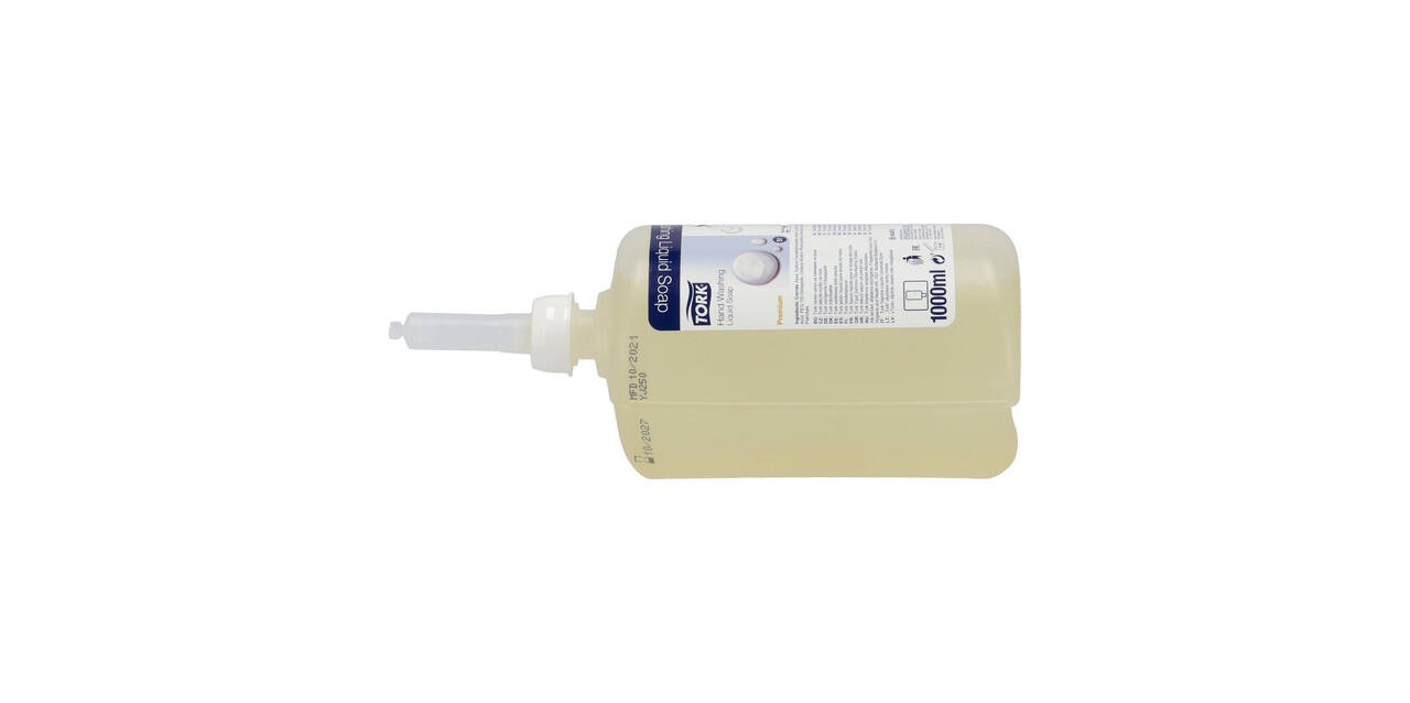 420810 - Vloeibare zeep 1 liter transparant reinigend TORK