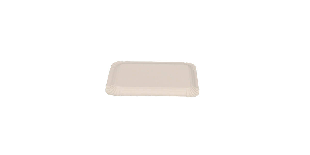 Gevoerd schaaltje 12 x 18 cm alu - zilver