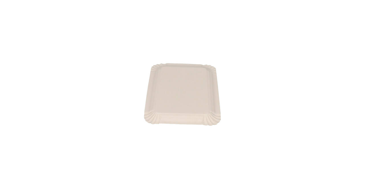Gevoerd schaaltje 12 x 18 cm alu - zilver
