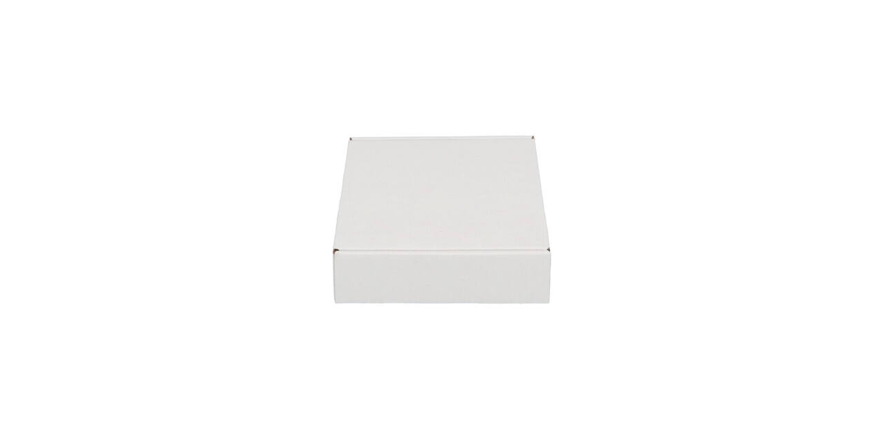 Brievenbusdoos 180 x 115 x 28 mm wit/bruin enkel golf - A6 - 322 610 150