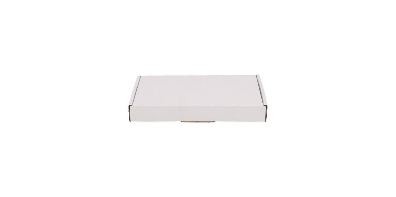 Brievenbusdoos 220 x 155 x 28 mm wit/bruin enkel golf - A5 - 322 610 250