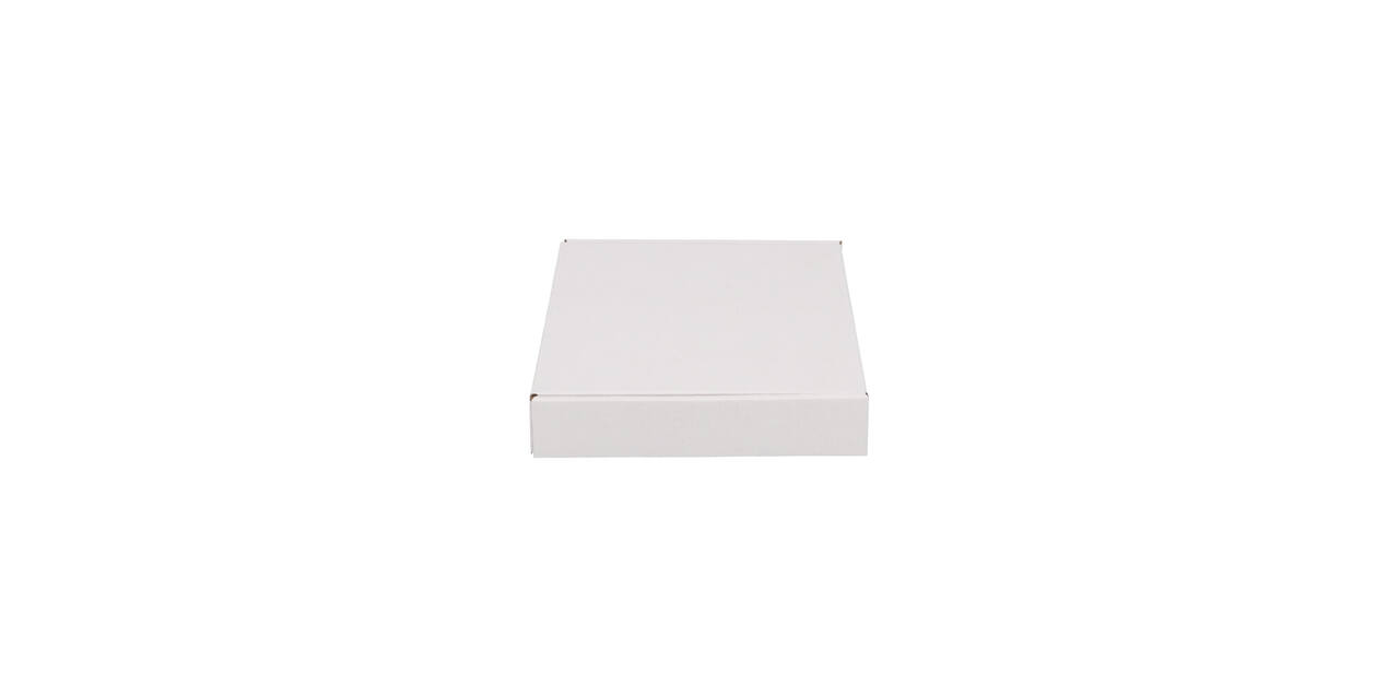 Brievenbusdoos 220 x 155 x 28 mm wit/bruin enkel golf - A5 - 322 610 250