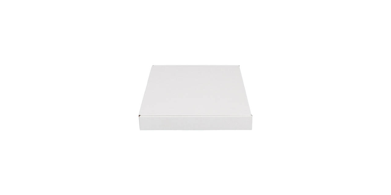 Brievenbusdoos 310 x 220 x 28 mm wit/bruin enkel golf - A4 - 322 610 350