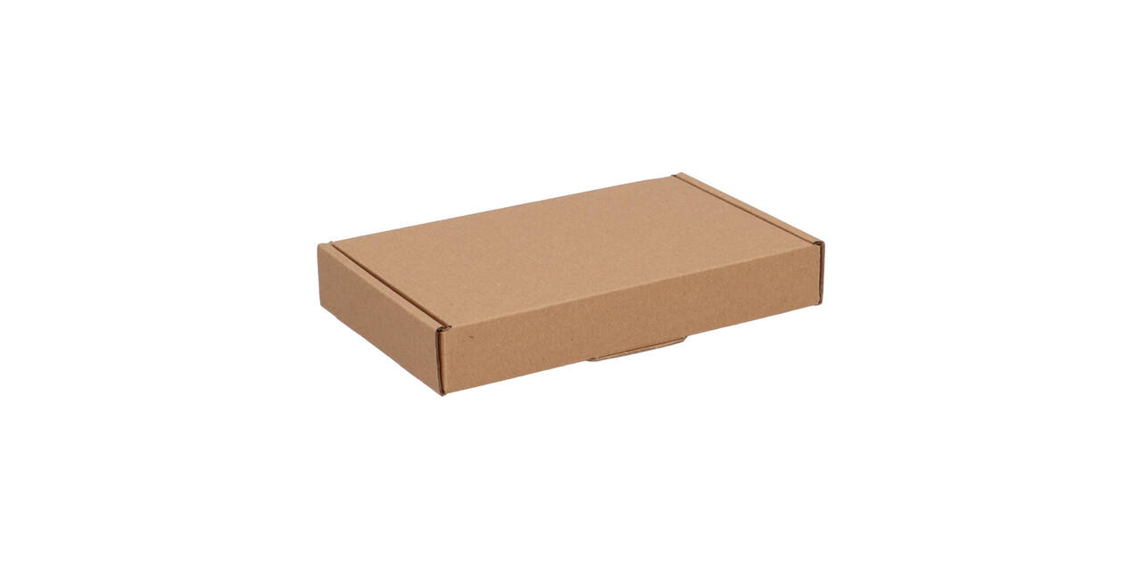 Brievenbusdoos 180 x 115 x 28 mm bruin/bruin enkel golf - A6 - 322 600 150