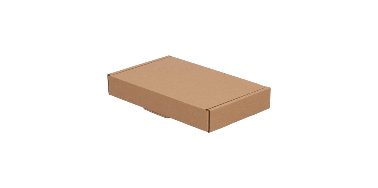 Brievenbusdoos 180 x 115 x 28 mm bruin/bruin enkel golf - A6 - 322 600 150