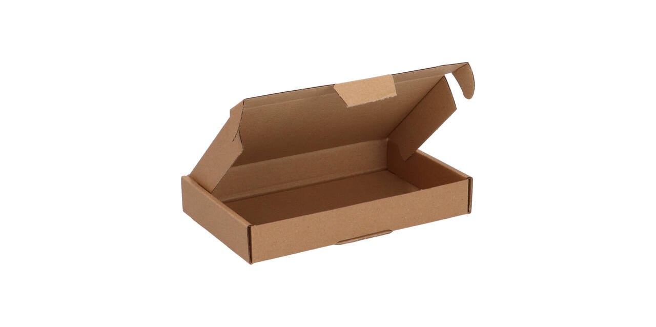 Brievenbusdoos 180 x 115 x 28 mm bruin/bruin enkel golf - A6 - 322 600 150