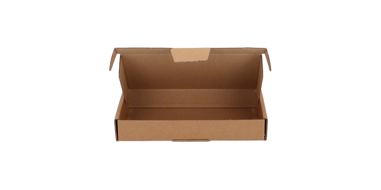 Brievenbusdoos 180 x 115 x 28 mm bruin/bruin enkel golf - A6 - 322 600 150